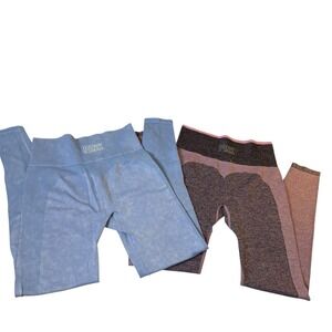 Victoria's Secret PINK Seamless High Waist‎ Workout Leggings Lot Of 2 Size Small